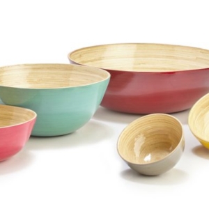 SALADIER - COUPE - COUPELLE BAMBOU LAQUE ALBERT L