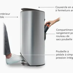 POUBELLE ARC INOX JOSEPH JOSEPH